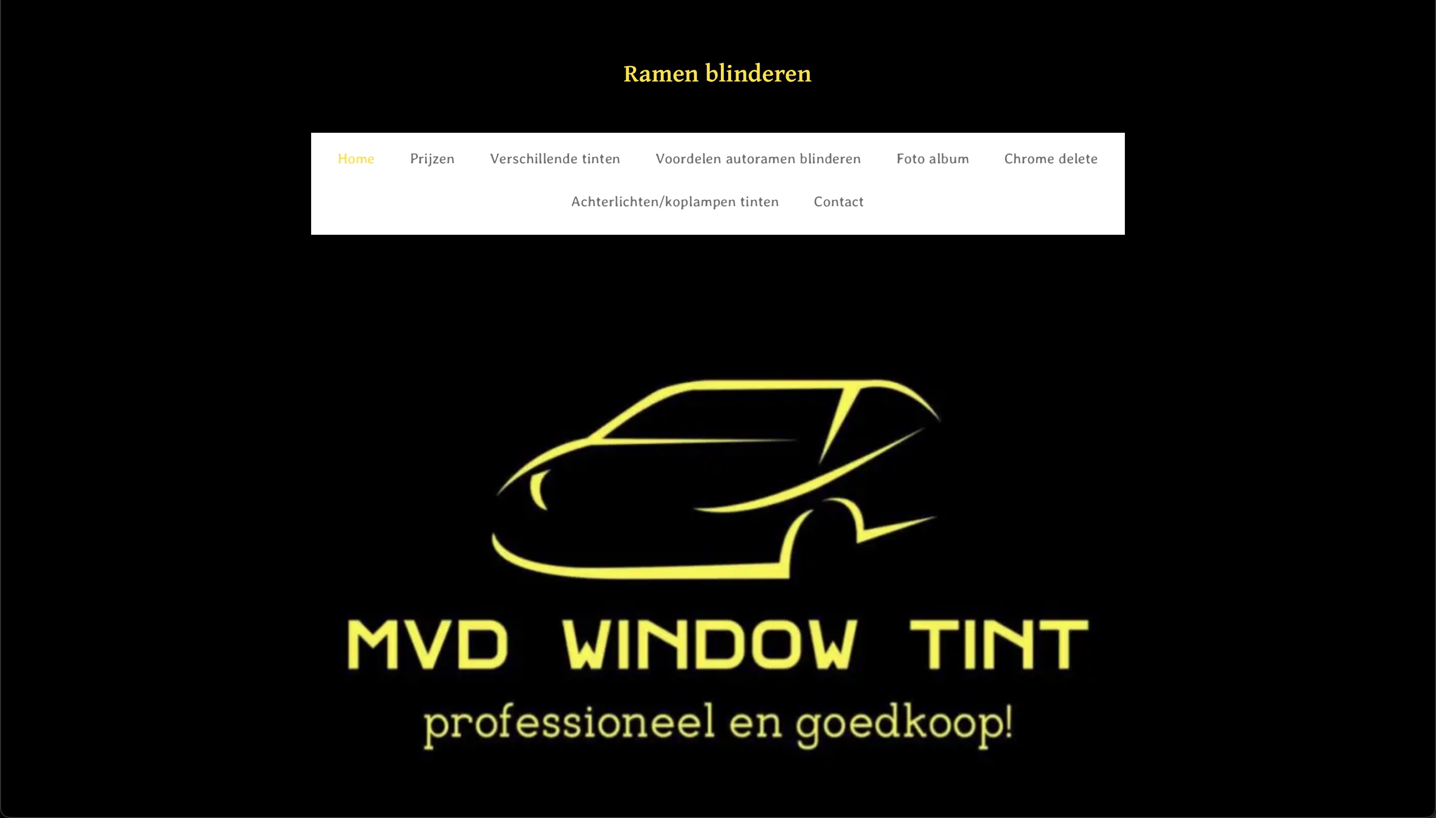 MVD Window Tint - Voor de redesign